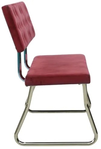 Panca 110 cm in Velluto Rosso Vino