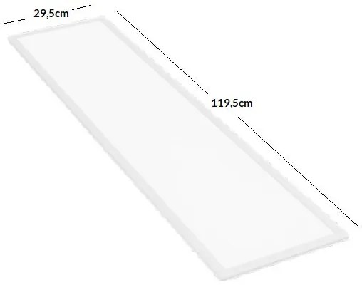 Panel 300x1200mm 38W CW