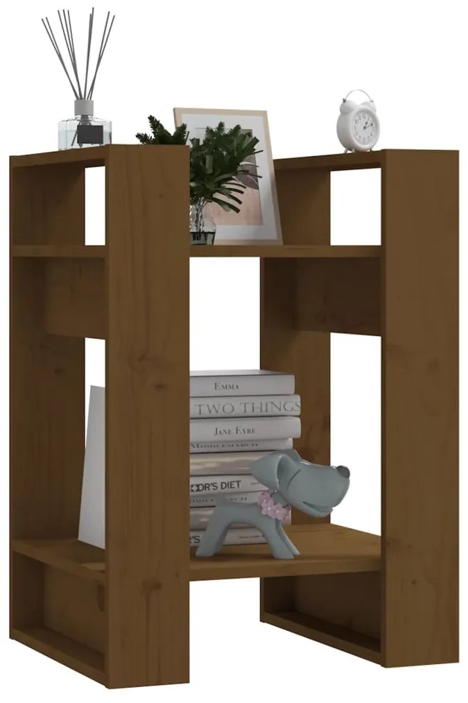 Libreria/Divisorio Miele 41x35x57 cm in Legno Massello di Pino