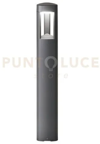 Ges491- paletto grigio antracite 1 luce attacco gx53 ip54 h.80cm