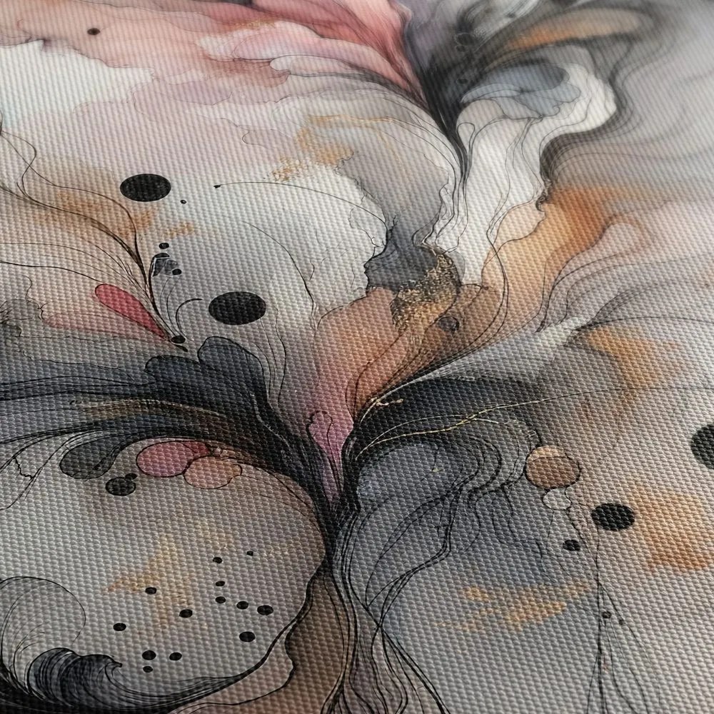 Quadro su tela – Leggerezza delle onde colorate