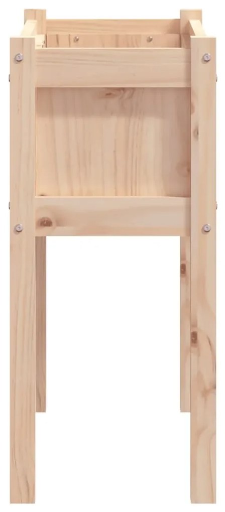 Fioriera da Giardino con Gambe 70x31x70 cm Legno Massello Pino