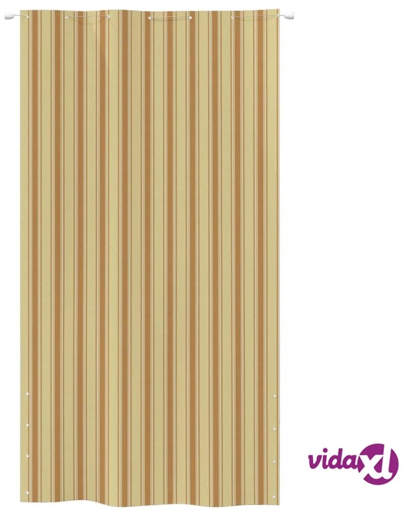 vidaXL Paravento Balcone Giallo e Arancione 140x240 cm Tessuto Oxford