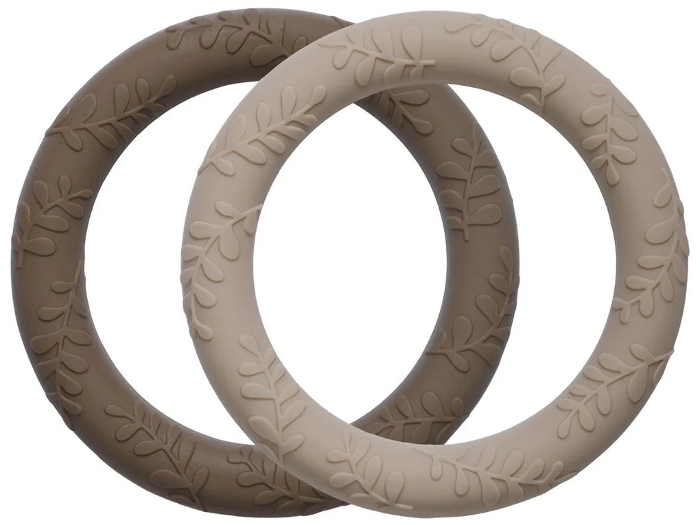 A Little Lovely Company - massaggiagengive in silicone - crema di cioccolato, 2 pezzi