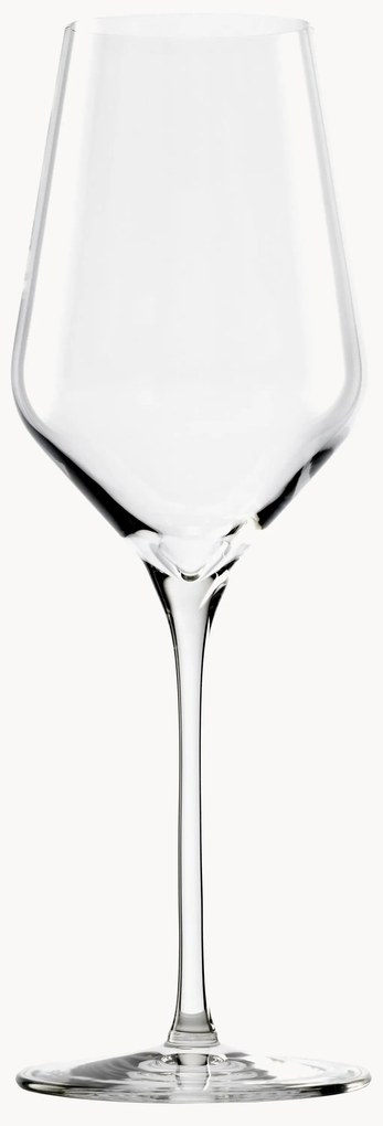 Set di 6 bicchieri da vino bianco in cristallo Quadrophil