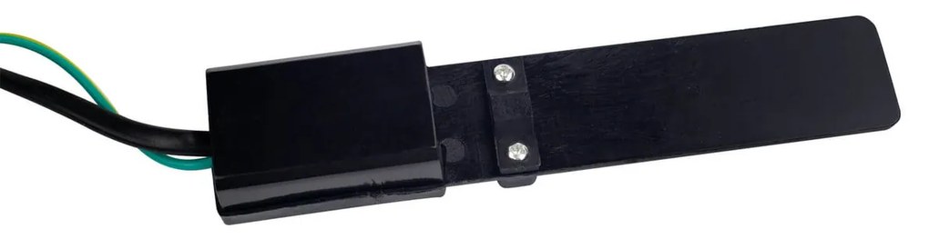 Paletto da Giardino 100cm Quadrato acciaio INOX Nero IP54 IK06 base E27