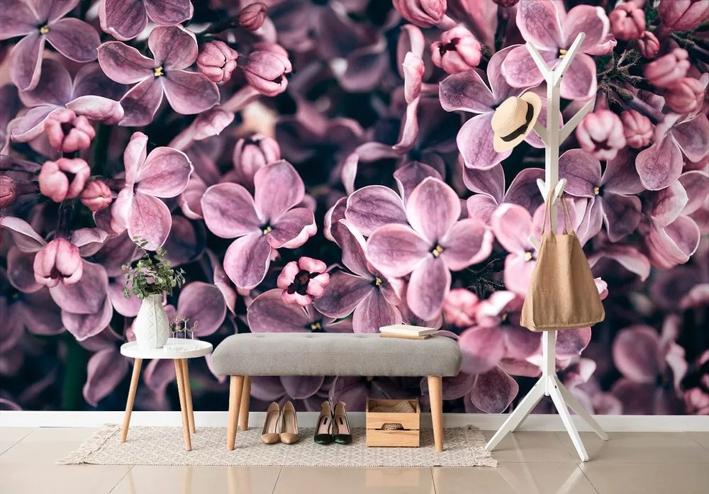 Carta da parati – Fiori di lillà viola