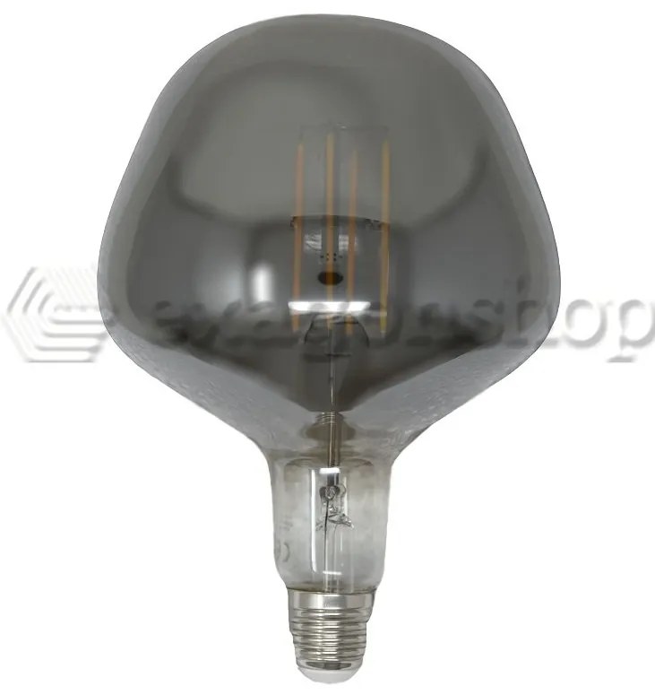 Lampadina design 13,5x19,5 cm E27 4W 220 lumen dimmerabile 2700k A luce calda vetro Smoky Vintage