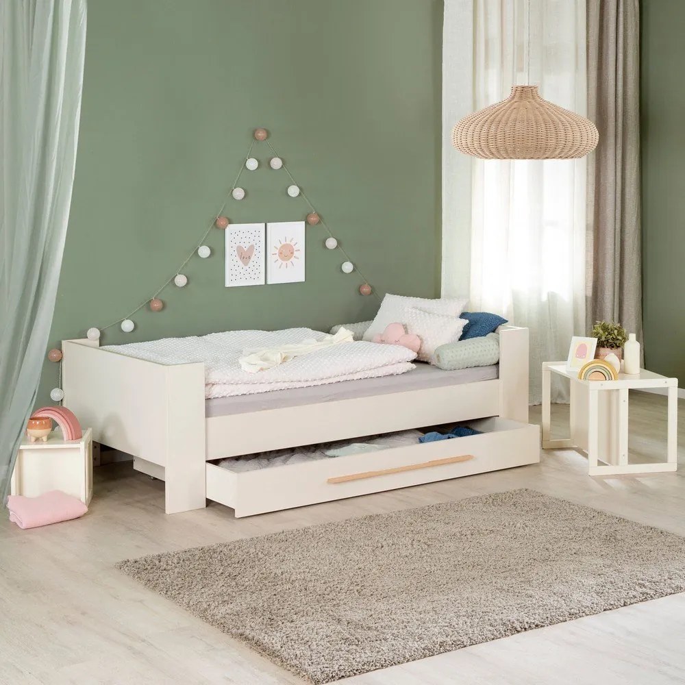Letto da bambini beige con contenitore rete non inclusa 90x200 cm Kids – Roba
