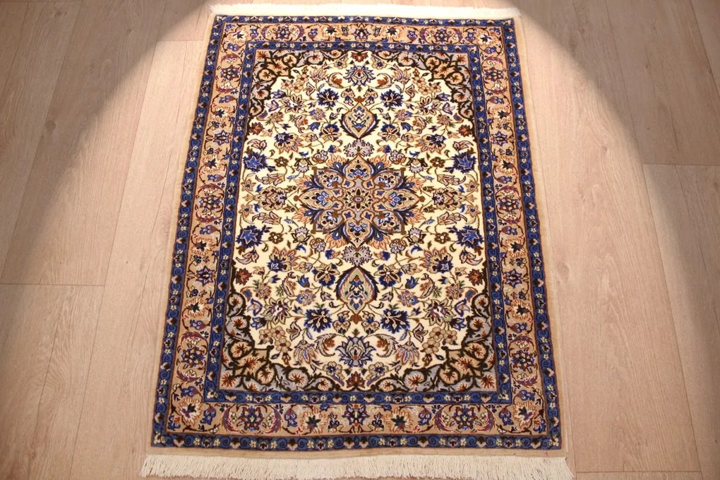Isfahan Tappeto 70x90 (Iran) Annodato A Mano