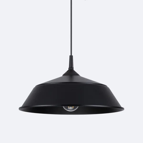Sollux SL.1328 - Lampadario a sospensione con filo FRIKA 1xE27/15W/230V diametro 34 cm nero