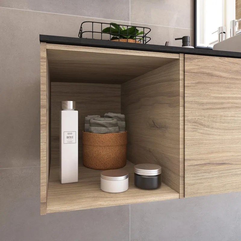 Colonna per mobile bagno Neo SENSEA P 48 x L 30 x H 32 cm marrone