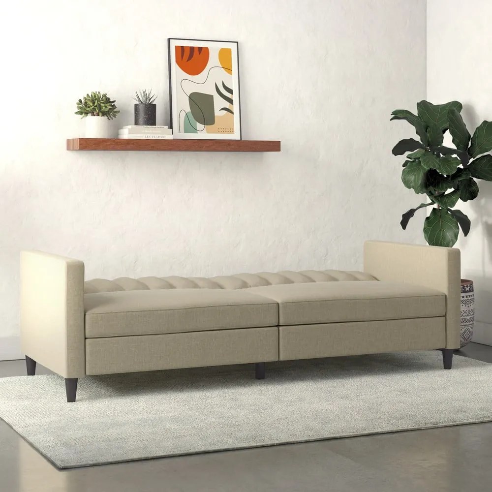 Divano letto beige 86 cm Celine - Støraa