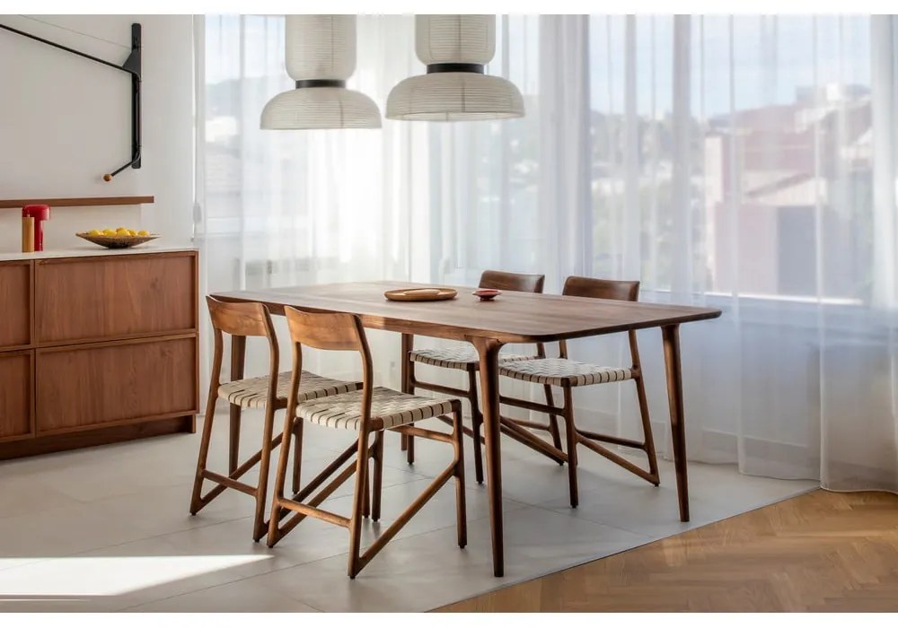 Sedia da pranzo nera/marrone Fawn – Gazzda