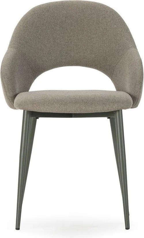 Sedie da pranzo in set verdi in imbottito 2 pz Lia – Marckeric