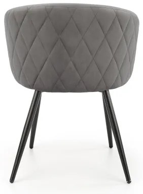 Sedia da pranzo CALMURE grigia