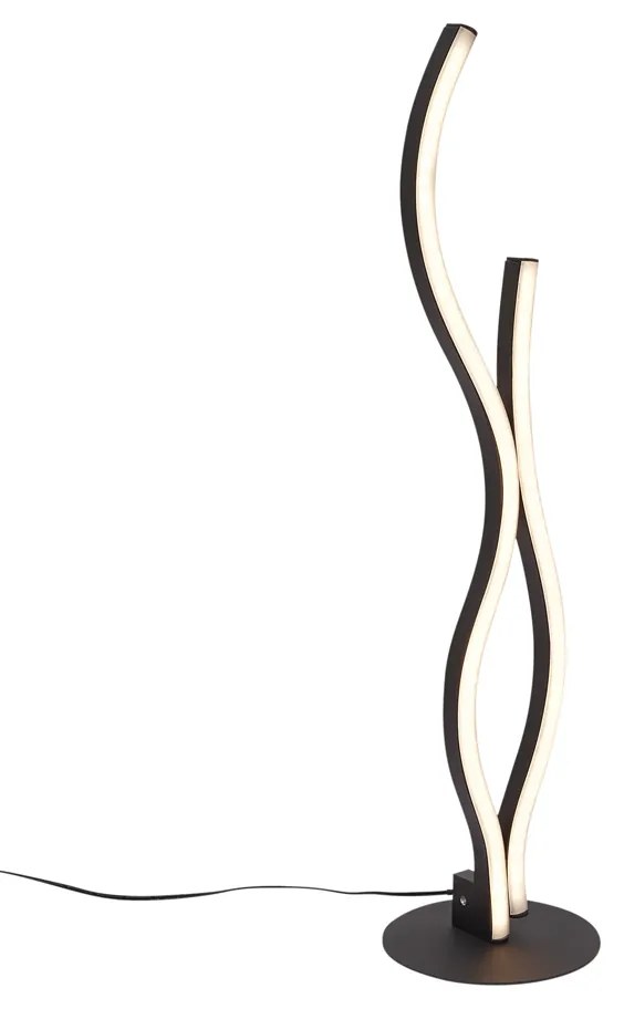 Lampada da tavolo di design nera con LED dimmerabile - Ying