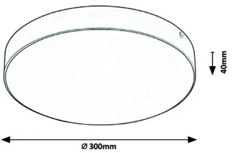 Rabalux - Plafoniera LED/24W/230V 2800-6000K IP44 bianca