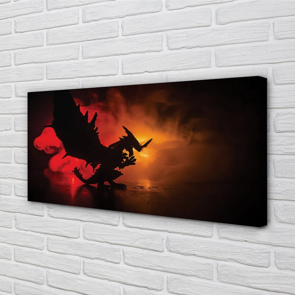 Quadro su tela Black Dragon Cloud 100x50 cm