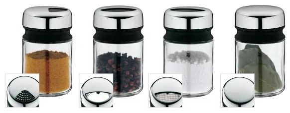 WMF - Set di barattoli per spezie 4pz DEPOT 9,5 cm acciaio inossidabile