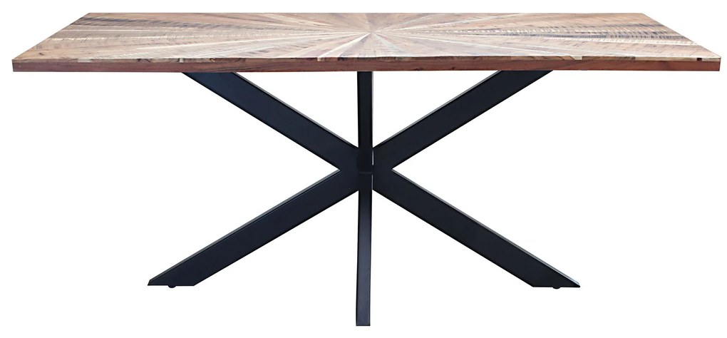 DENNY - tavolo con piano in legno massiccio