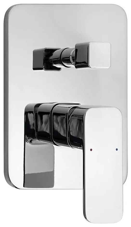 Aqualine - Rubinetto doccia per installazione a scomparsa FACTOR cromo lucido