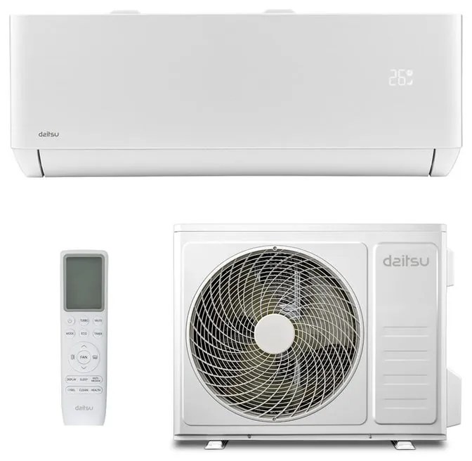 Condizionatore a muro monosplit DAITSU ARTIC TP-2 9000 BTU 2.5 KW classe raffreddamento A++ classe riscaldamento A+