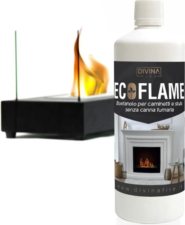 Combustibile Bioetanolo EcoFlame 20 lt Universale a Base Vegetale...