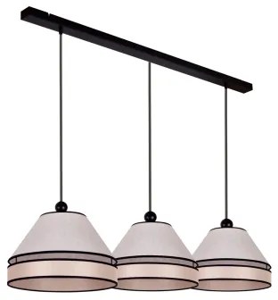 Duolla - Lampadario a sospensione con filo AVIGNON 3xE27/15W/230V beige