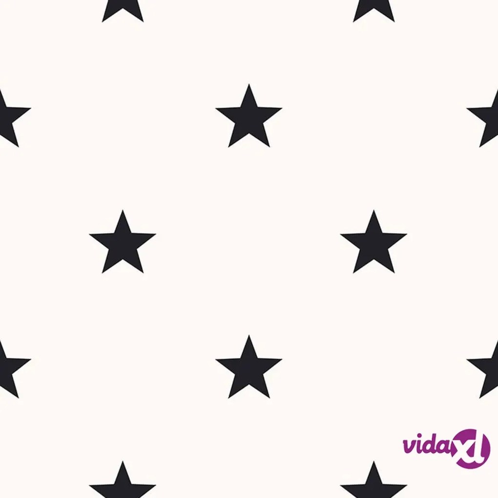 Noordwand Carta da Parati Friends & Coffee Little Stars Nero e Bianco