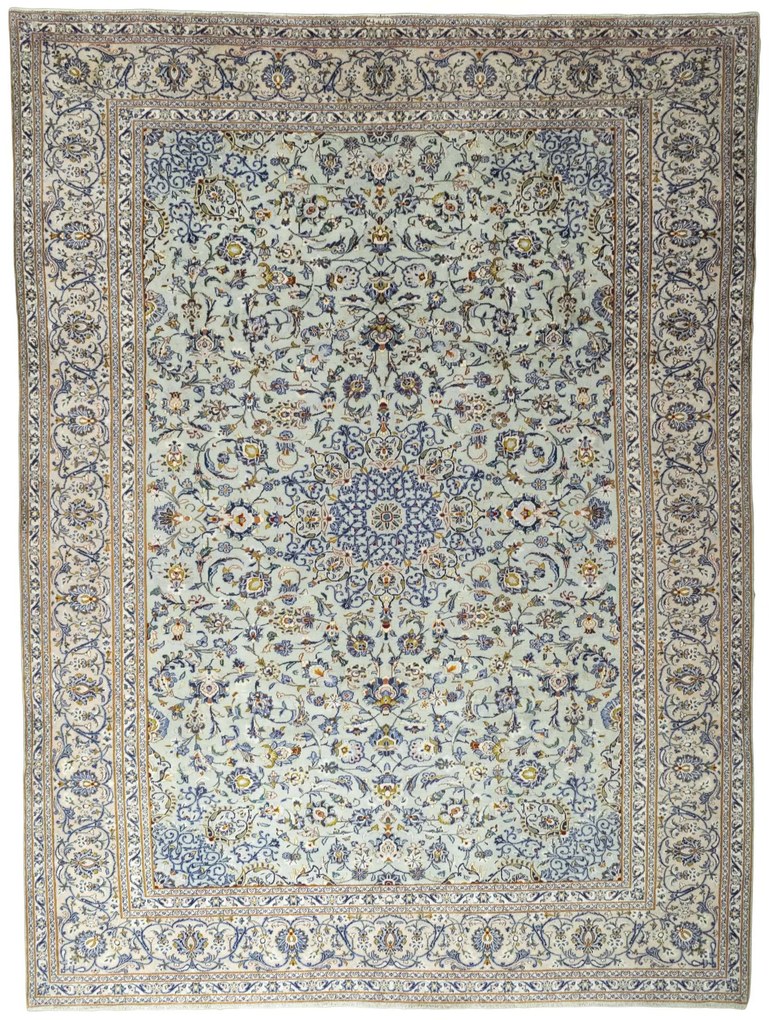 Kashan Tappeto persiano 300x410 Blu (Iran) Annodato A Mano