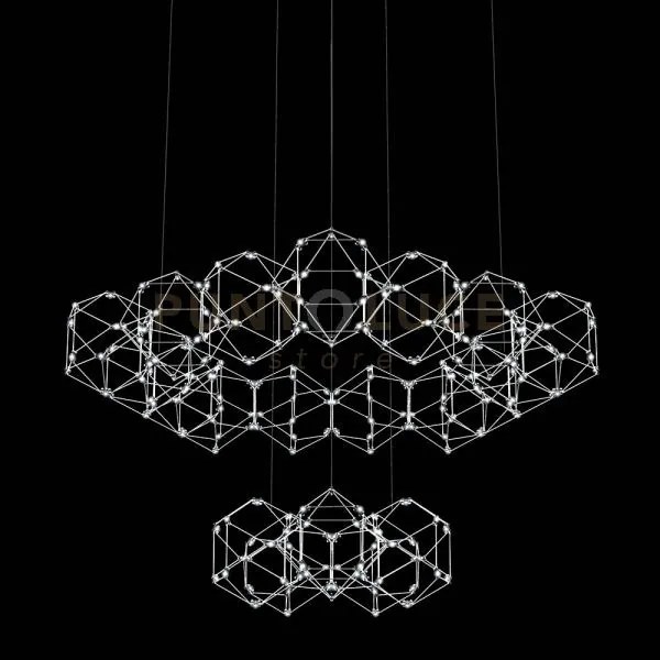 Lucciola 20  lampada a sospensione, acciaio inossidabile led 3000k ...