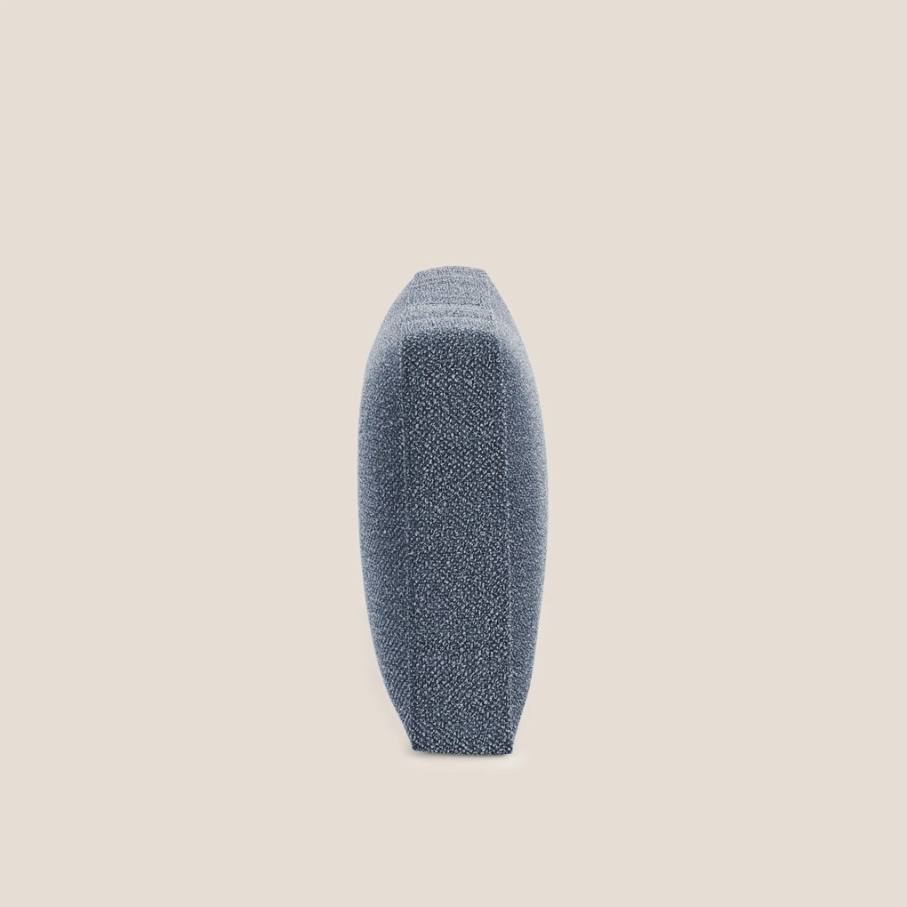 Nettuno cuscino schienale realizzato in tessuto bouclè impermeabile T07 blu