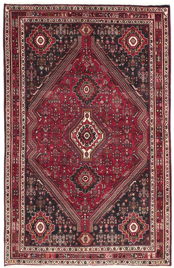 Gashghai Tappeto 150x220 (Iran) Annodato A Mano