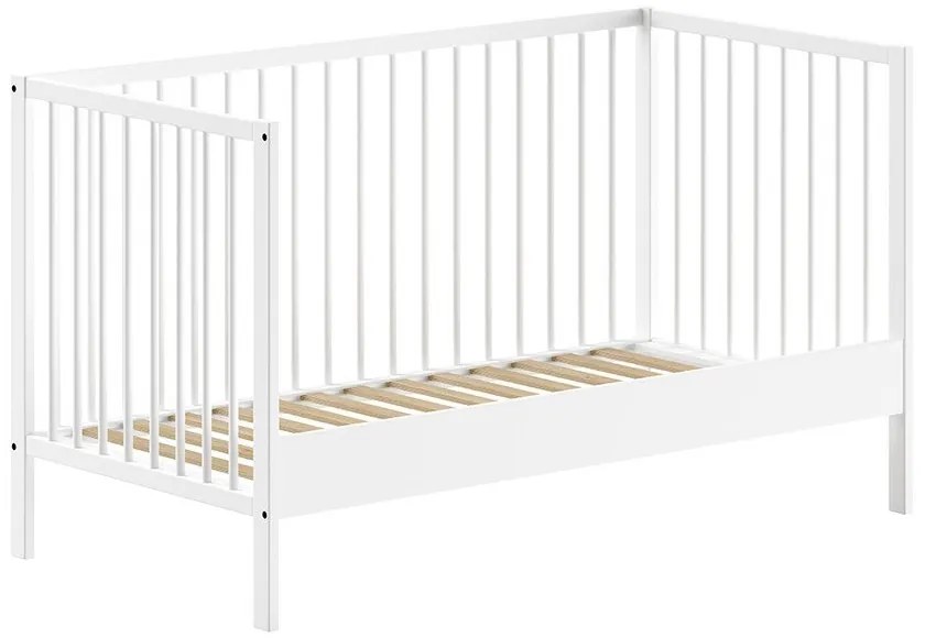 Lettino bianco in pino massiccio 70x140 cm DINO – Vipack