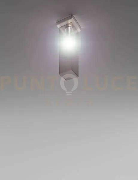 Tubes lampadario a soffitto 40 fume' trasparente nickel opaco 1 luc...