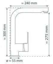 Schütte 79700 - Rubinetto da cucina con doccetta estraibile LONDON, cromo lucido