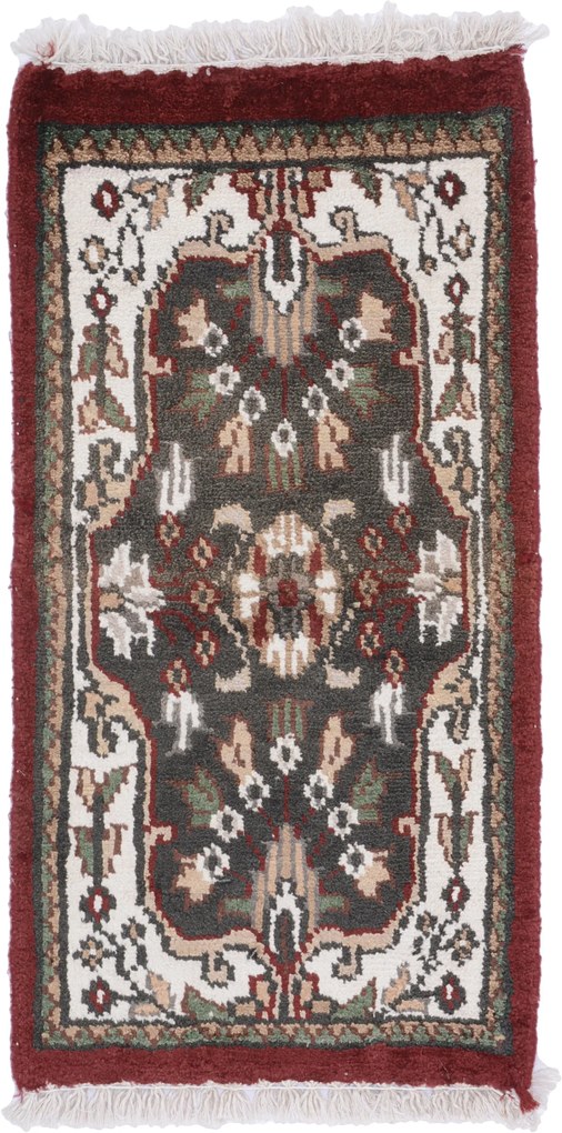 Agra Tappeto orientale 30 x 60 (Indian) Annodato A Mano
