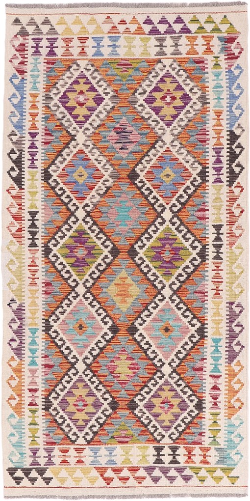 Kilim Tappeto orientale 100 x 200 (Pakistan) Annodato A Mano