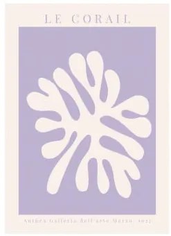 Poster decorativo (50x70 cm) Corail Style Violetta Lavanda - Sklum