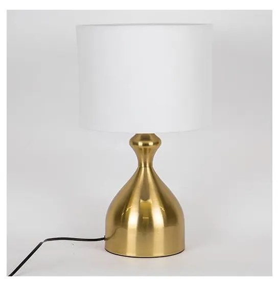 Lampada da tavolo 1xE27/40W/230V bianco/oro