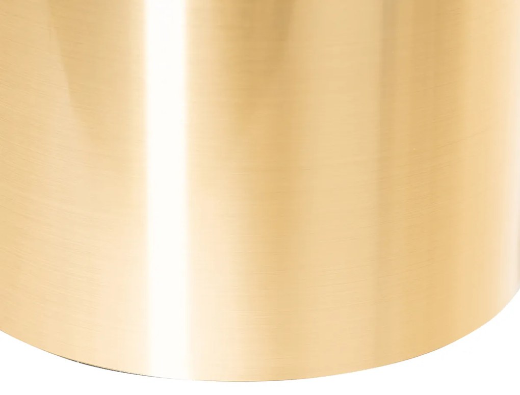 Lampada da terra moderna nera con oro - Lofty
