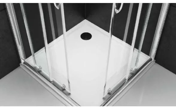 Box doccia ad angolo 70 x 90 cm cristallo 6 mm H 190 cm Ix Box Morini S158D1