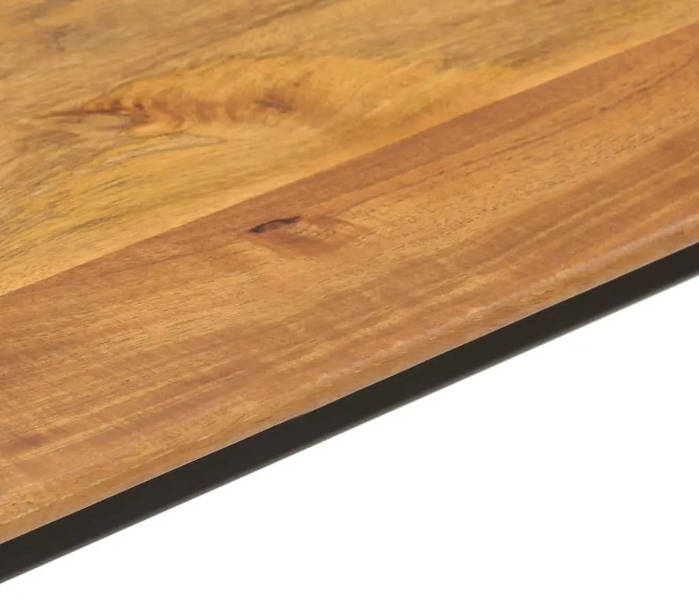 Tavolo consolle 110x40x76 cm in legno massello di mango e ferro