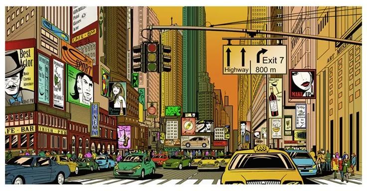 Fotomurale XXL New York: città piena di vita