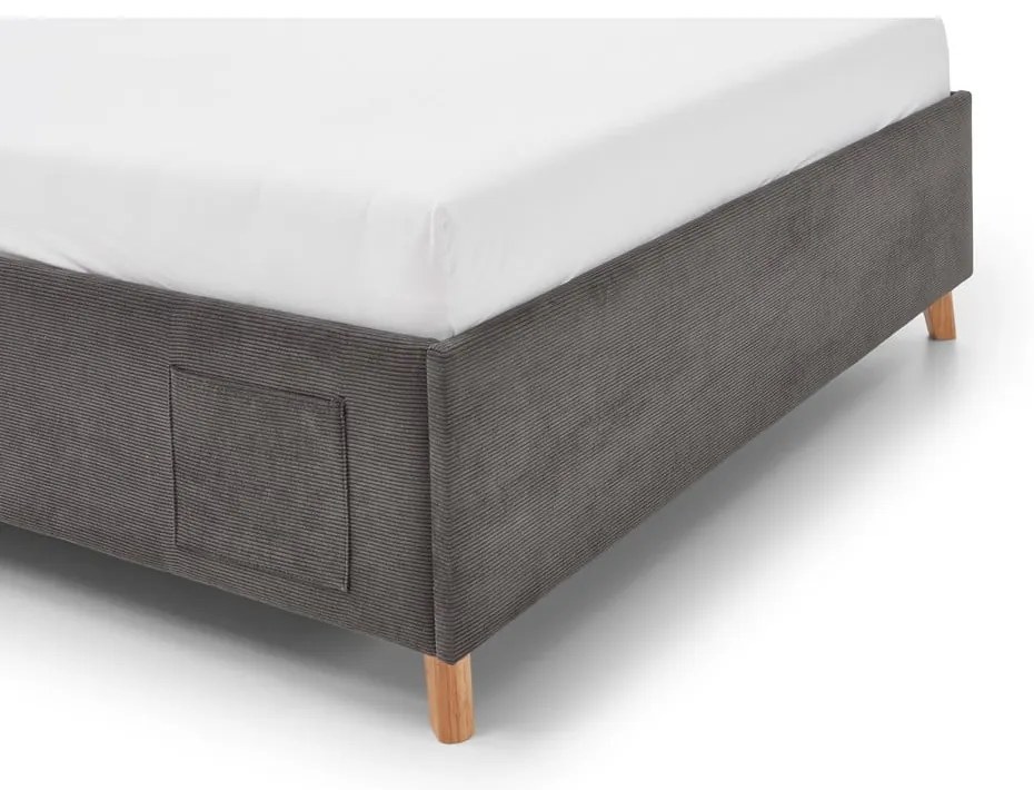 Letto da bambini color antracite imbottito rete non inclusa 120x200 cm Cool – Meise Möbel