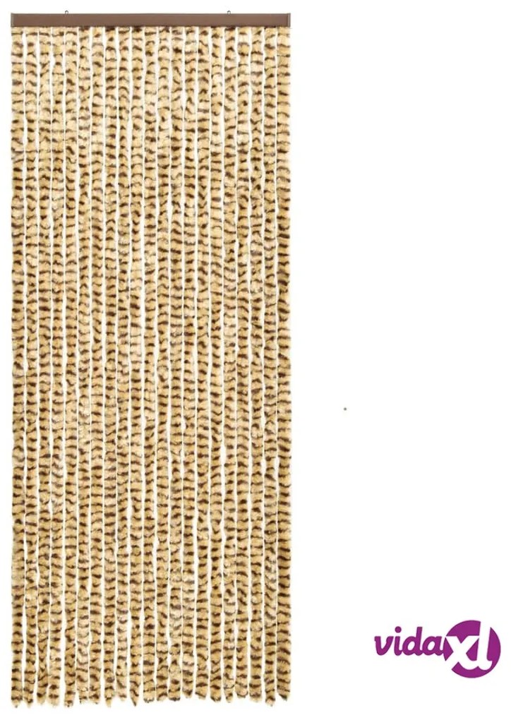 vidaXL Zanzariera Beige e Marrone 56x185 cm Ciniglia