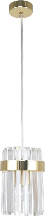 Lampada a sospensione su cavo VETRO 1xE14/10W/230V oro