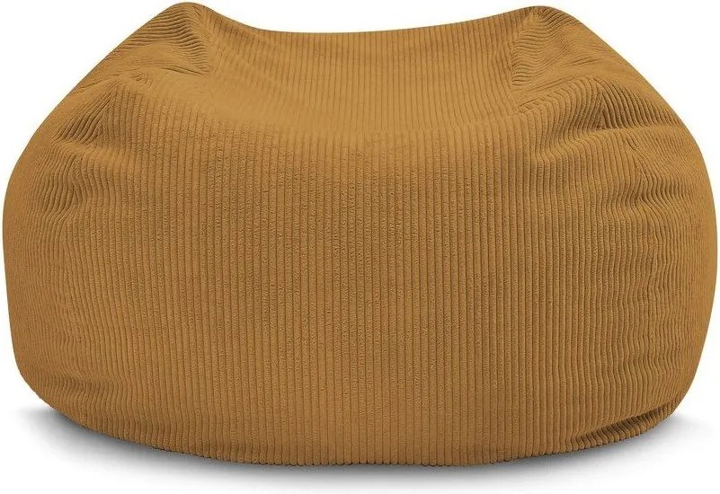 Puof a sacco color senape Voltaire – Bobochic Paris