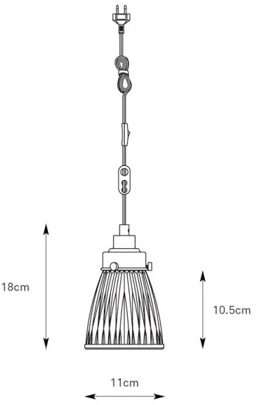 Markslöjd 109009 - Lampada a sospensione con cavo BELLIS 1xE14/40W/230V cromo opaco